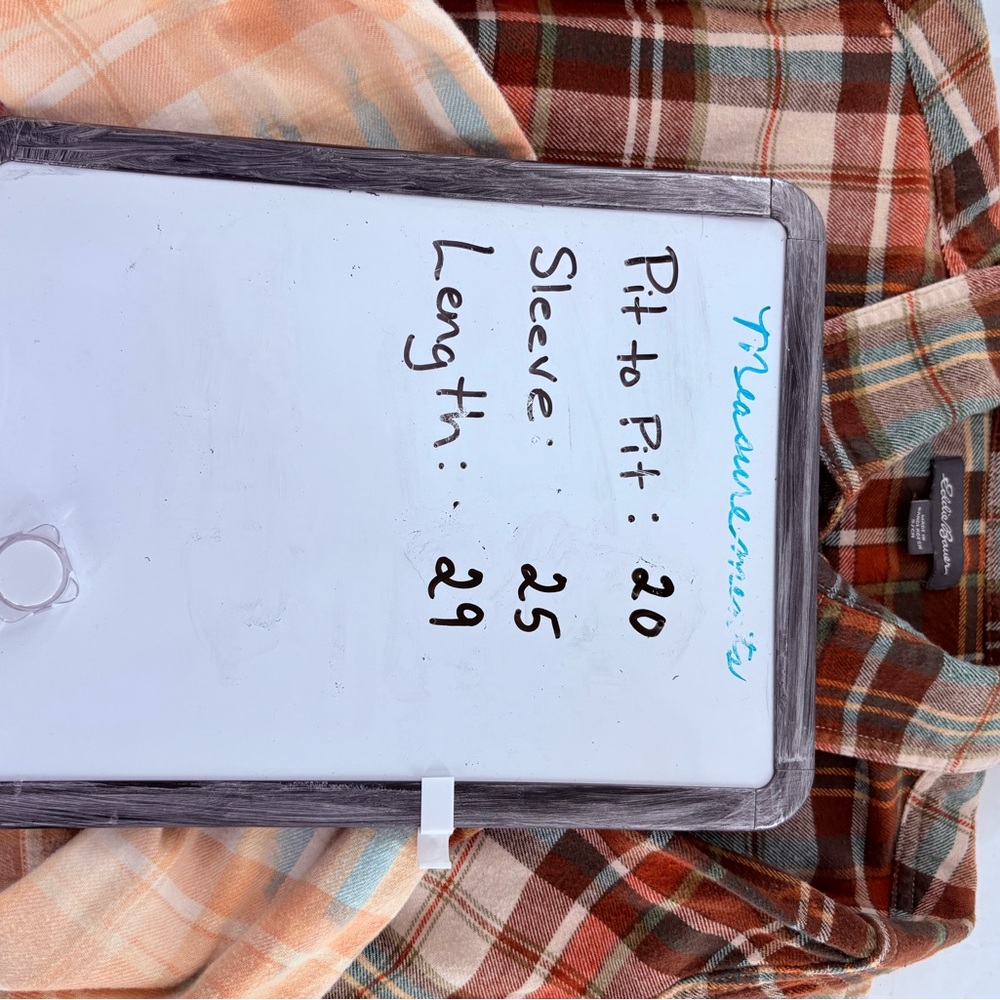 Bleached Upcycled Hombre Plaid Flannel Button Down Shirt Size Small - Picture 11 of 11